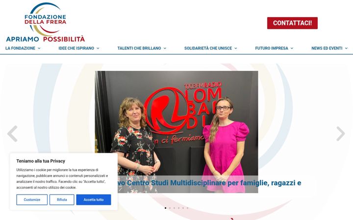 Screenshot of fondazionedellafrera.it