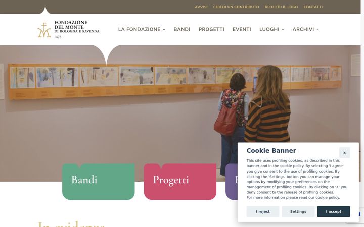 Screenshot of fondazionedelmonte.it