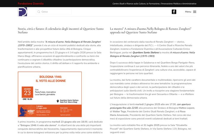 Screenshot of fondazioneduemila.org