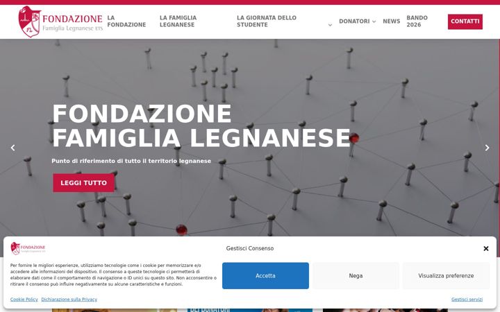 Zrzut ekranu fondazionefamiglialegnanese.it
