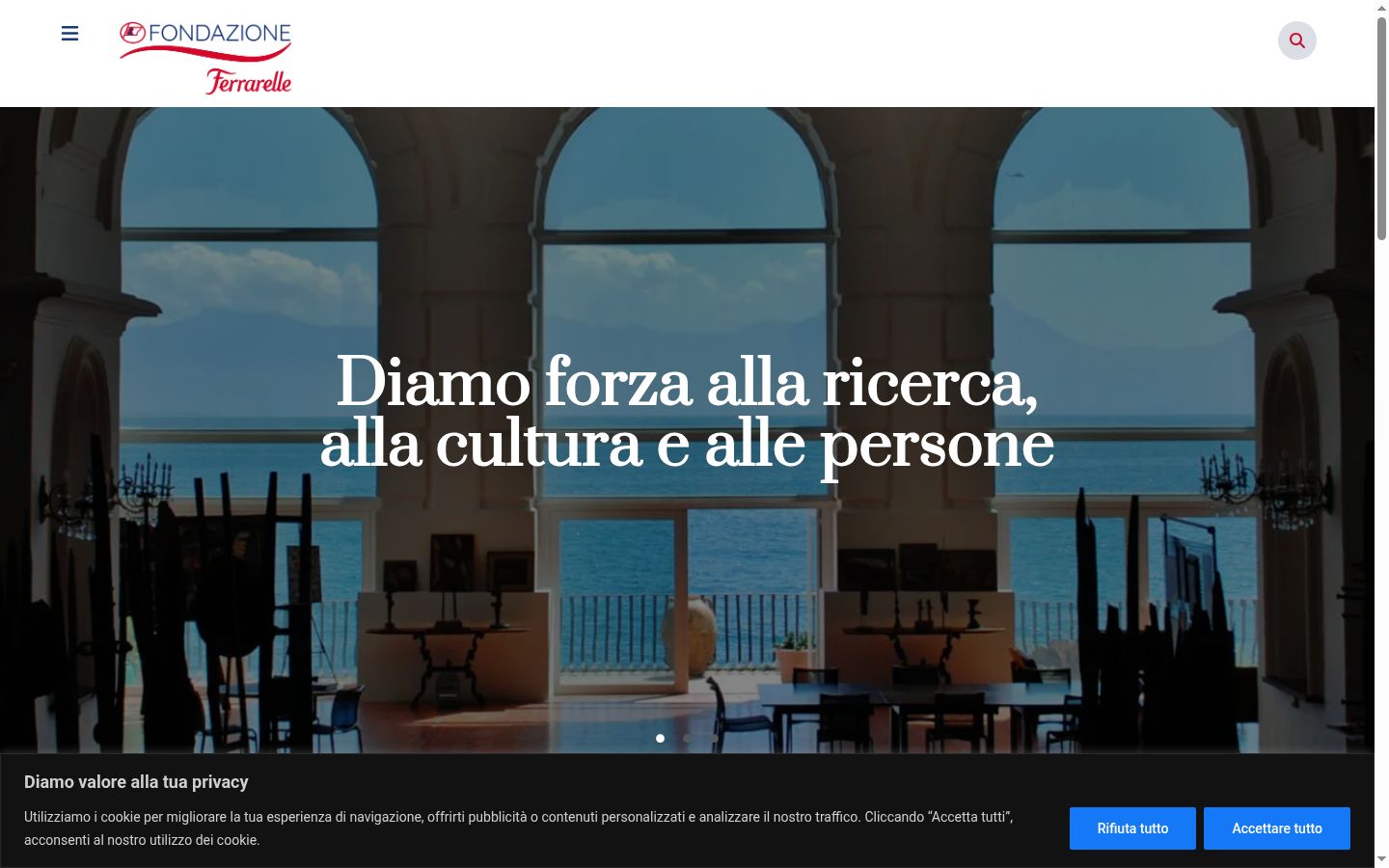 Snimka zaslona bannera za privolu prikazanog prije bilo kakve interakcije