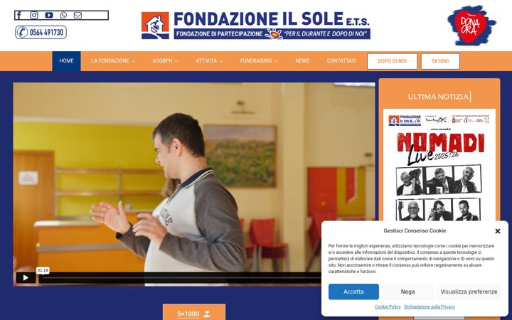 Screenshot ta' fondazioneilsole.it