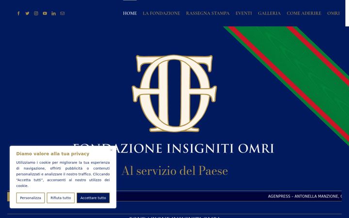 Screenshot ta' fondazioneinsignitiomri.it