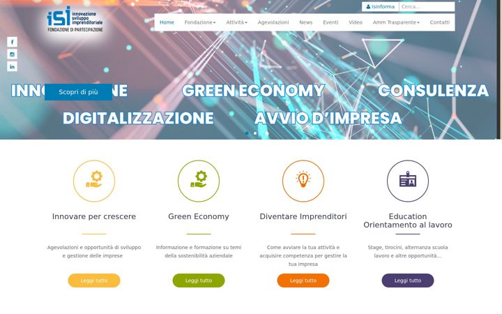 Screenshot of fondazioneisi.org