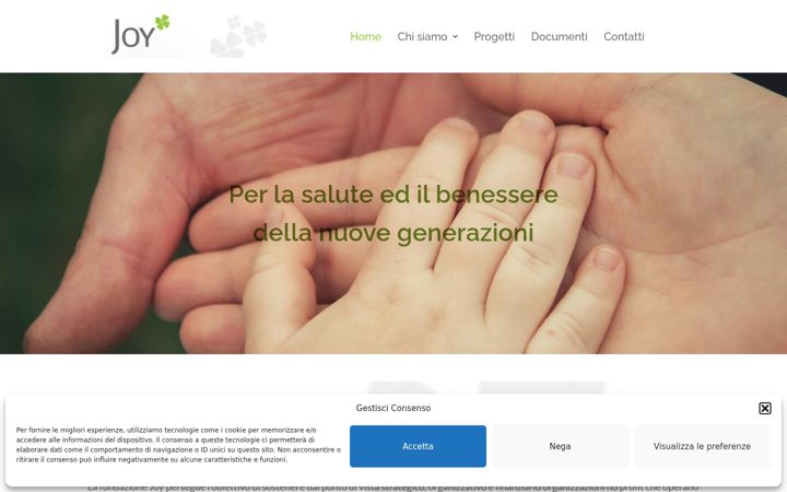 Screenshot of fondazionejoy.it