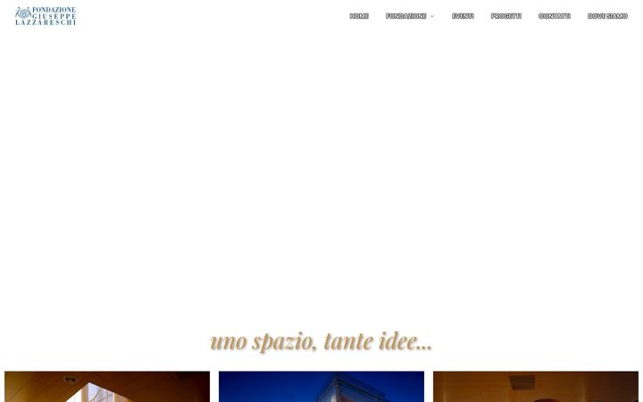 Screenshot of fondazionelazzareschi.it