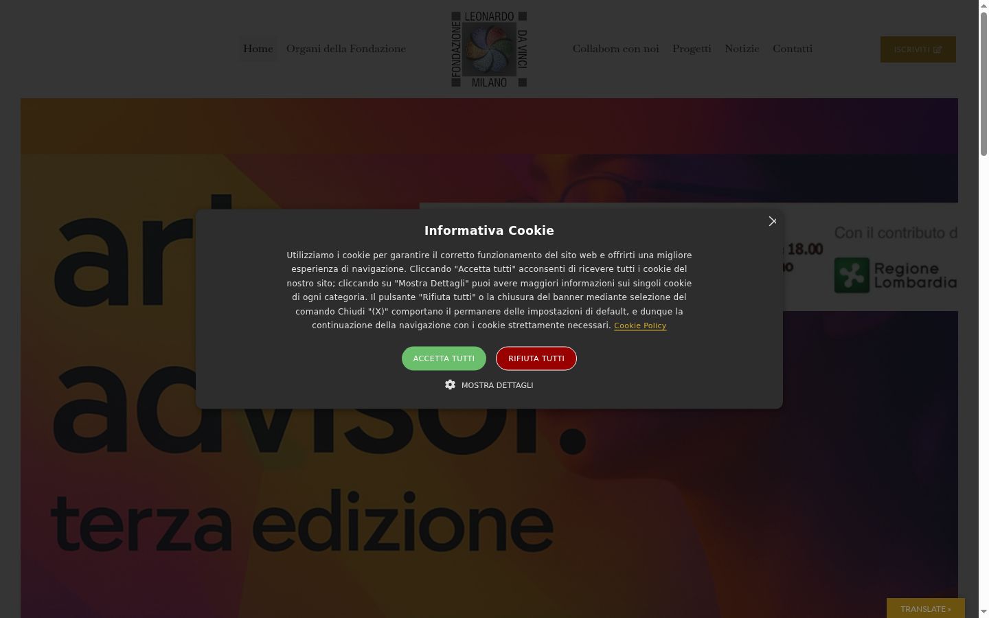 Captură de ecran a bannerului de consimțământ afișat înainte de orice interacțiune