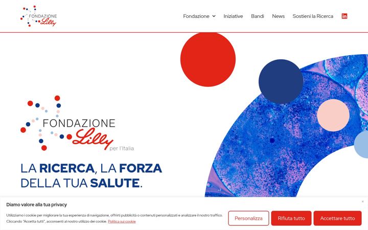 Screenshot of fondazionelilly.com