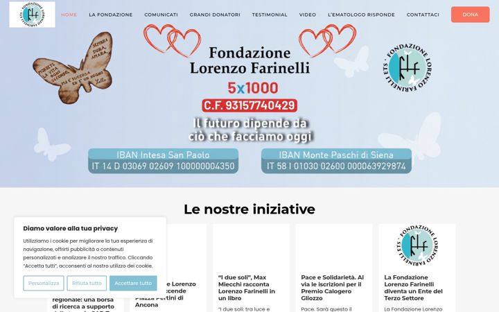 Screenshot ta' fondazionelorenzofarinelli.it