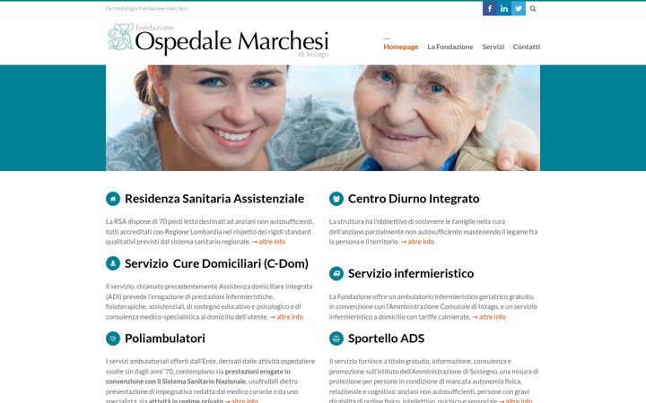 Screenshot of fondazionemarchesi.it