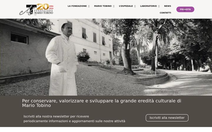 Screenshot ta' fondazionemariotobino.it
