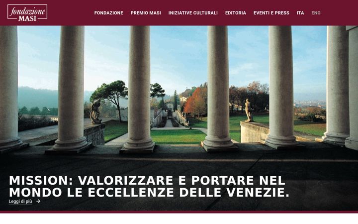 Skjámynd af fondazionemasi.com