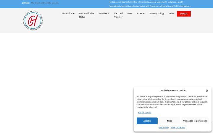 Screenshot of fondazionemeneghetti.ch