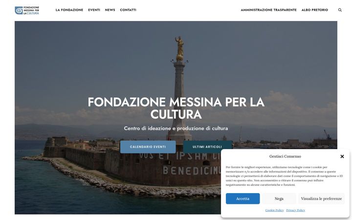 Screenshot ta' fondazionemessinaperlacultura.it