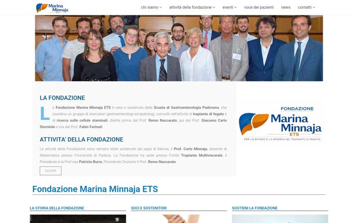 Screenshot of fondazioneminnaja.com