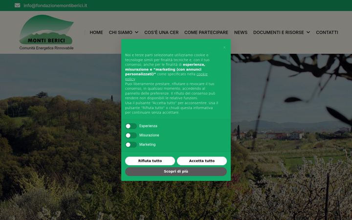 Screenshot of fondazionemontiberici.it