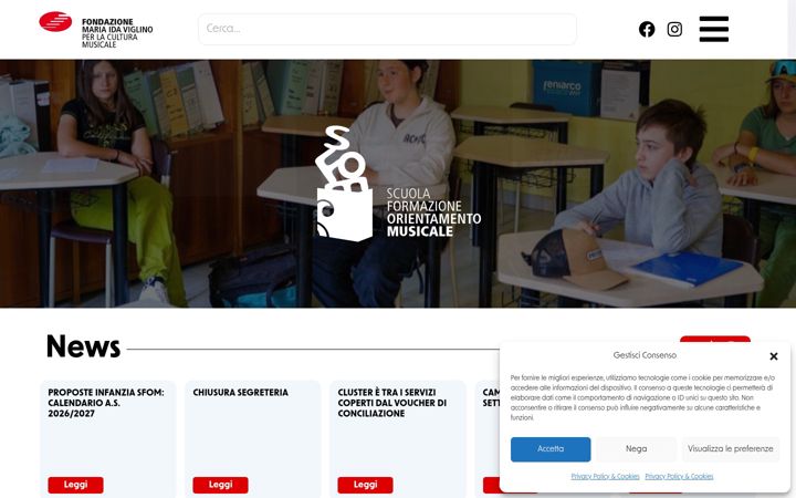 Screenshot ta' fondazionemusicalevda.it