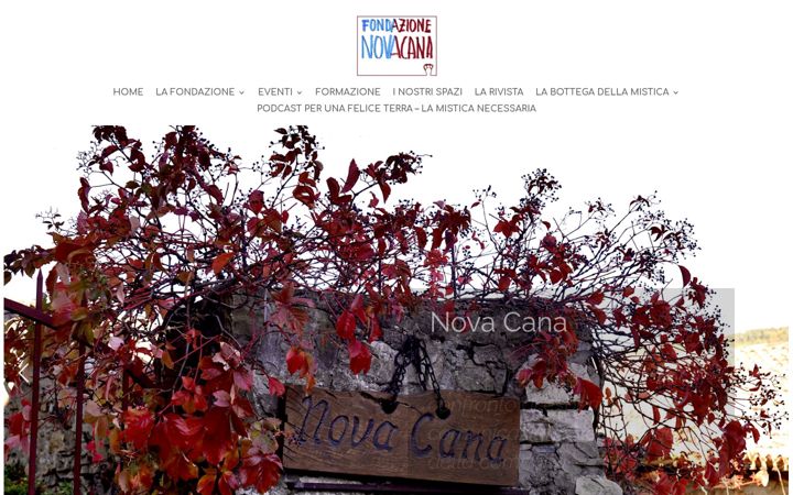 Screenshot ta' fondazionenovacana.it