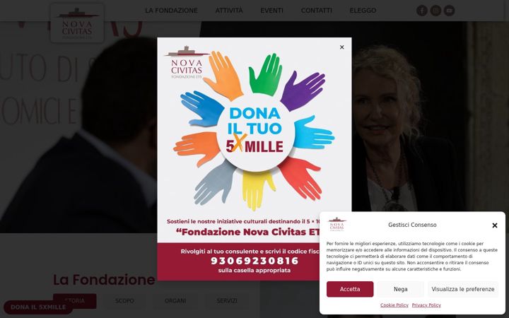 Screenshot of fondazionenovacivitas.org