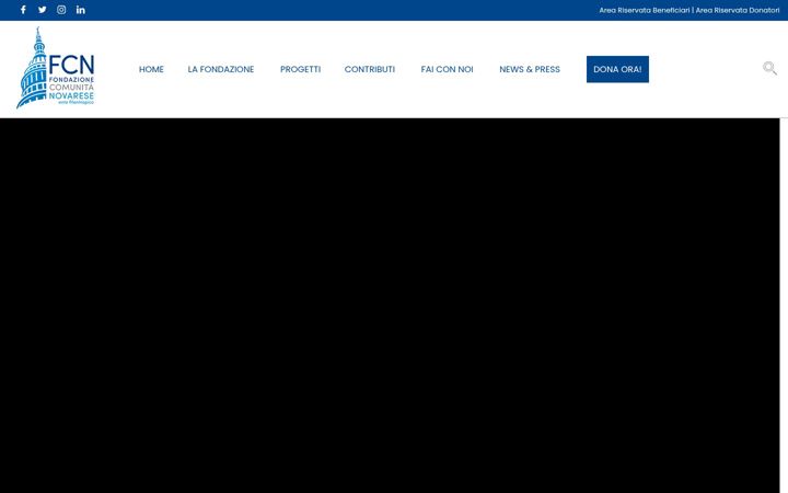 Screenshot ta' fondazionenovarese.it