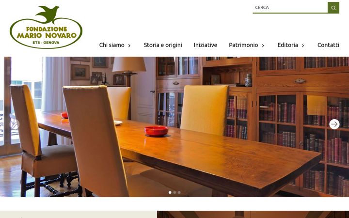 Screenshot ta' fondazionenovaro.it