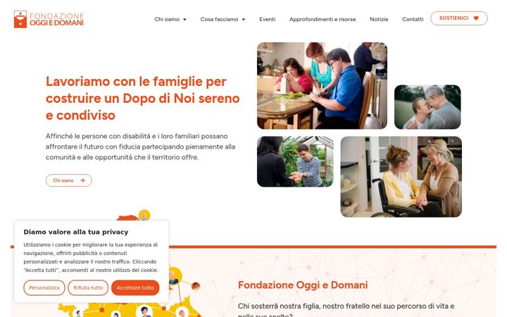 Screenshot ta' fondazioneoggiedomani.it