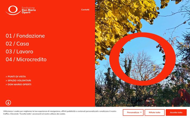 Screenshot ta' fondazioneoperti.it