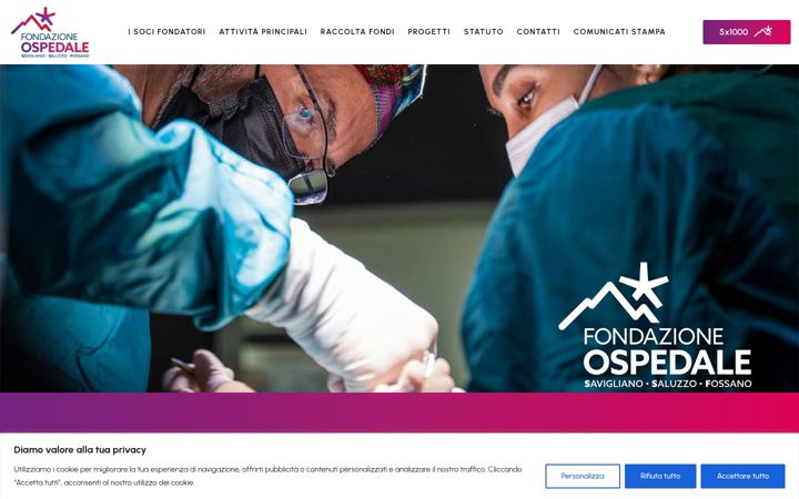 Screenshot ta' fondazioneospedalessf.it