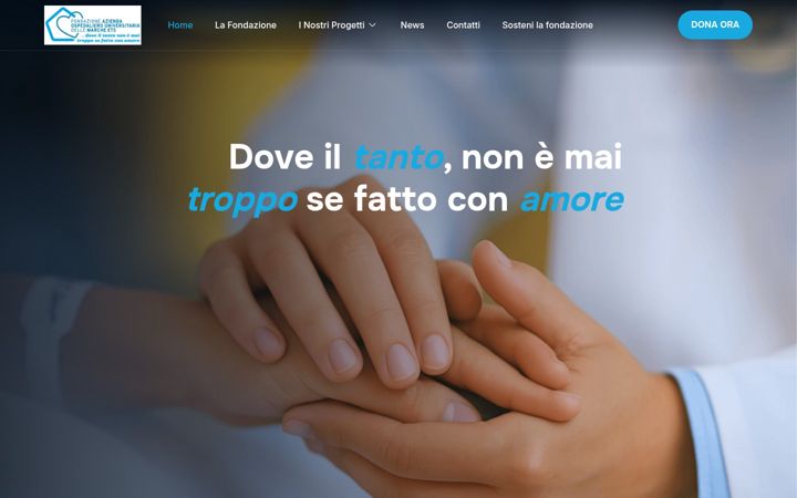Screenshot ta' fondazioneospedaliriuniti.it