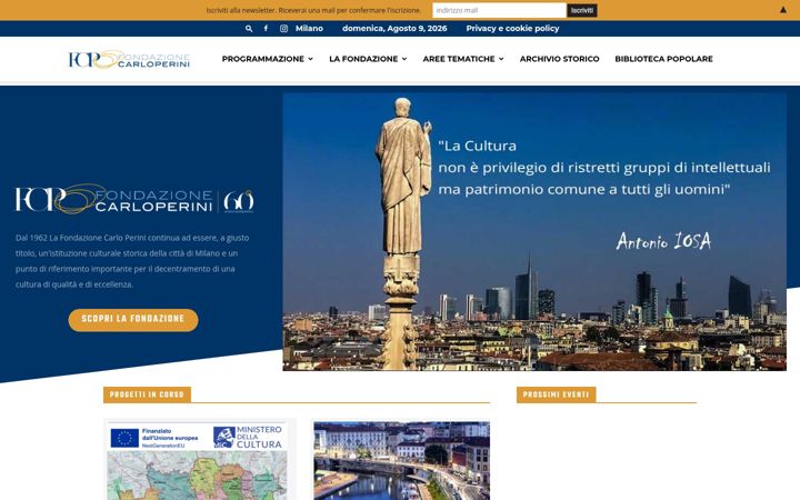 Screenshot of fondazioneperini.org