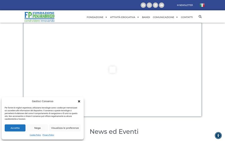 Screenshot ta' fondazionepescarabruzzo.it