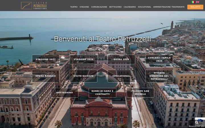 Screenshot ta' fondazionepetruzzelli.it