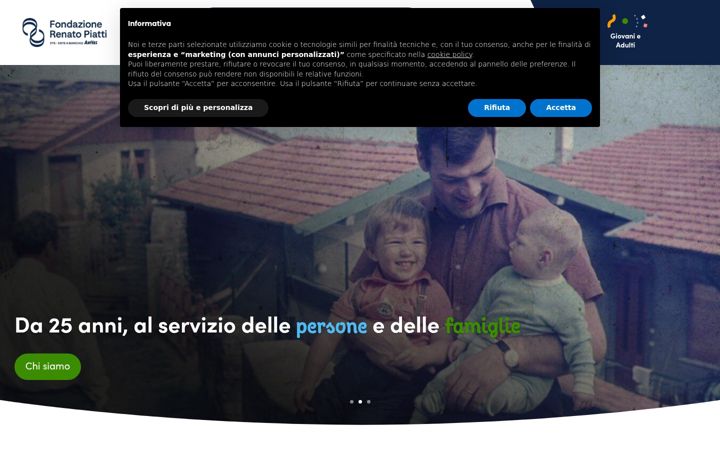 Screenshot di fondazionepiatti.it