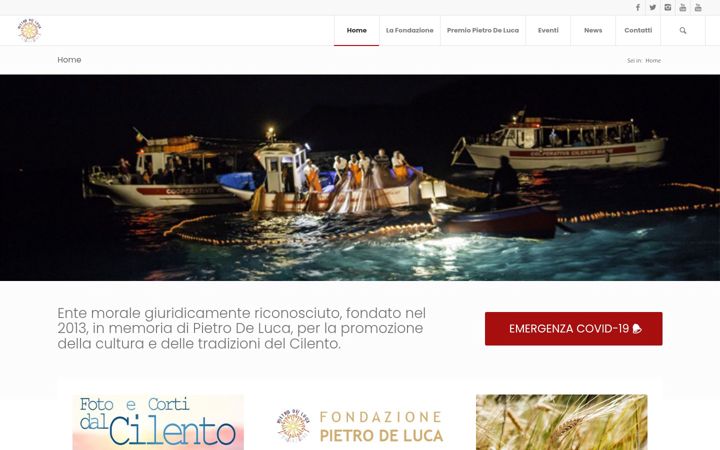Screenshot of fondazionepietrodeluca.it