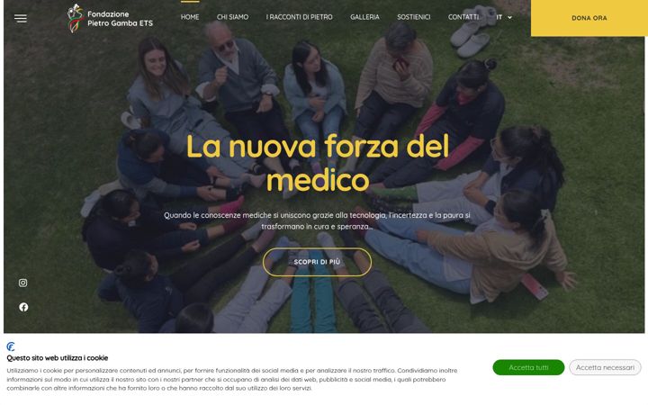Screenshot of fondazionepietrogambaets.org