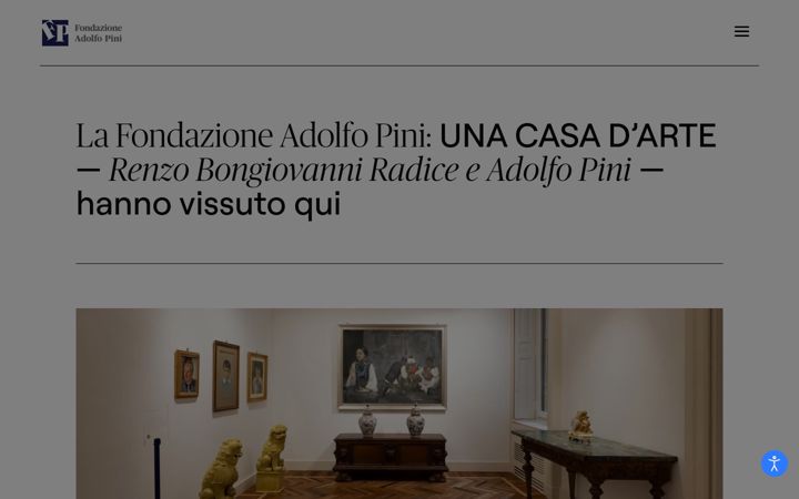 Screenshot di fondazionepini.it