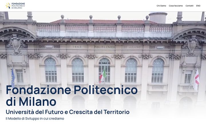 Screenshot di fondazionepolitecnico.it