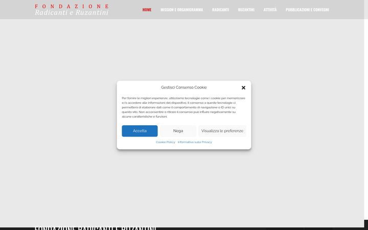 Screenshot di fondazioneradicantieruzantini.it
