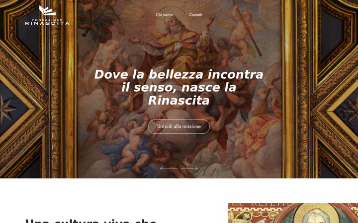 Screenshot of fondazionerinascita.org