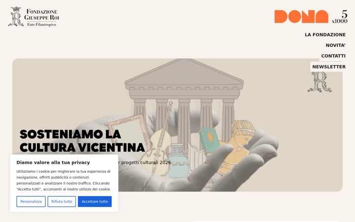 Screenshot di fondazioneroi.it