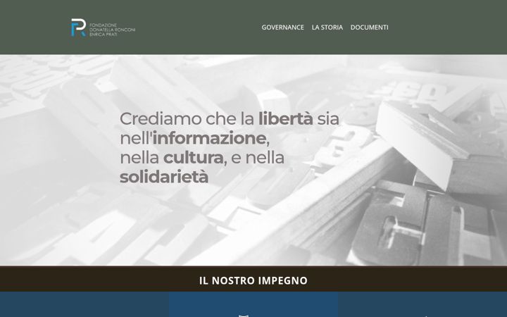Screenshot di fondazioneronconiprati.it