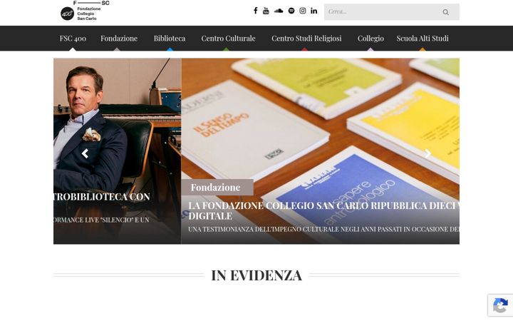 Captura de pantalla de fondazionesancarlo.it