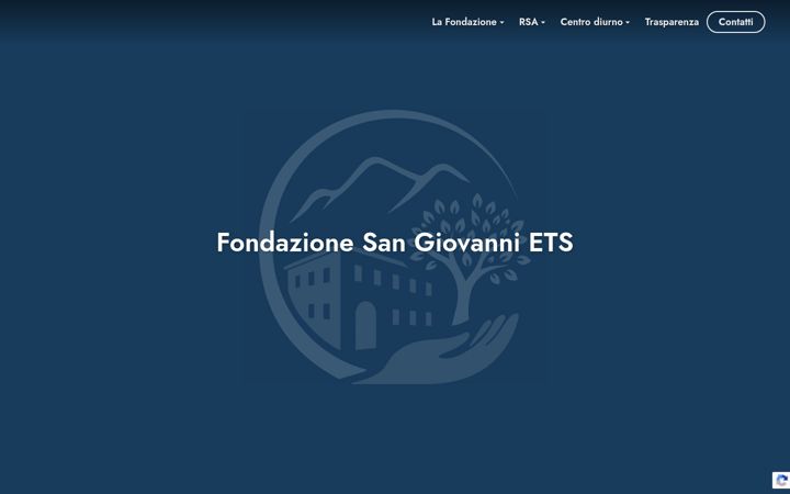 Screenshot di fondazionesangiovannionlus.it