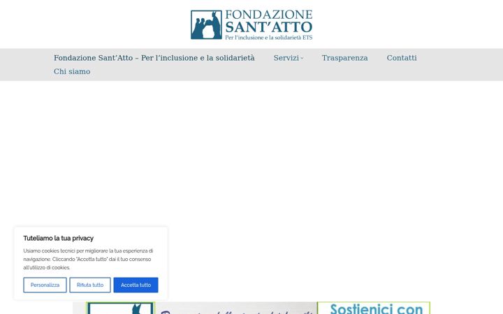 Screenshot of fondazionesantatto.it