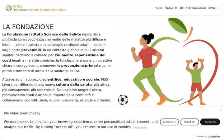 Screenshot of fondazionescienzedellasalute.it