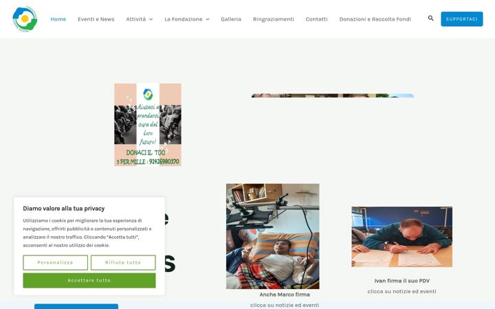 Screenshot di fondazionesempreinsieme.it