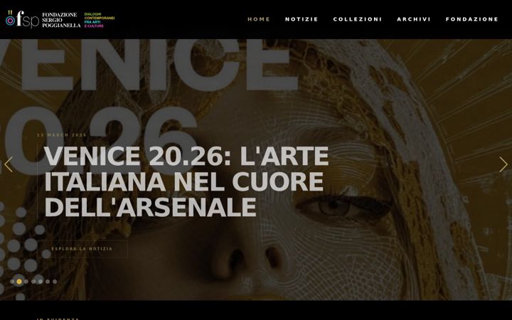 Screenshot of fondazionesergiopoggianella.org