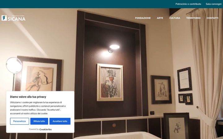 Screenshot di fondazionesicana.it