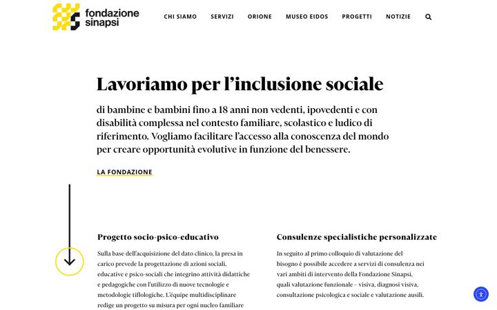 Screenshot of fondazionesinapsi.it