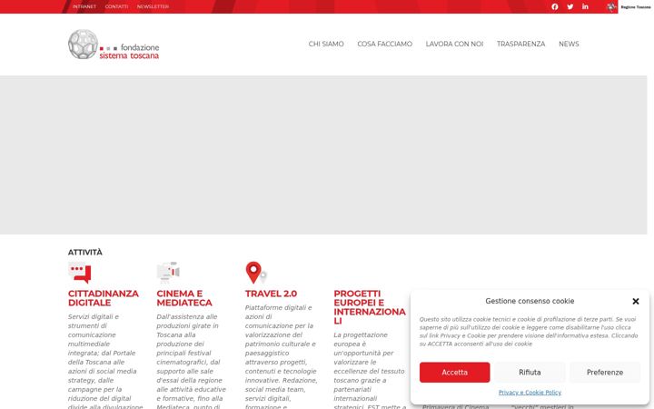 Screenshot di fondazionesistematoscana.it